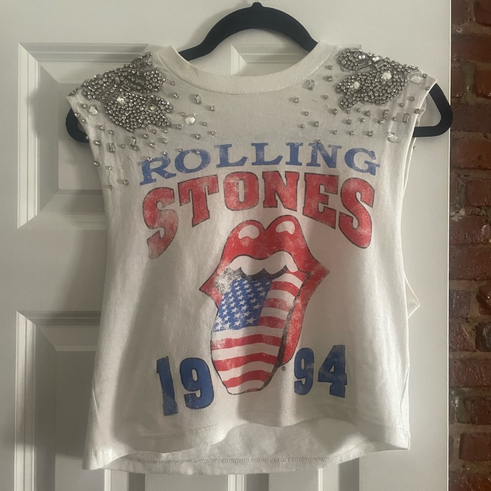ALICE + OLIVIA ROLLING STONES SHIRT